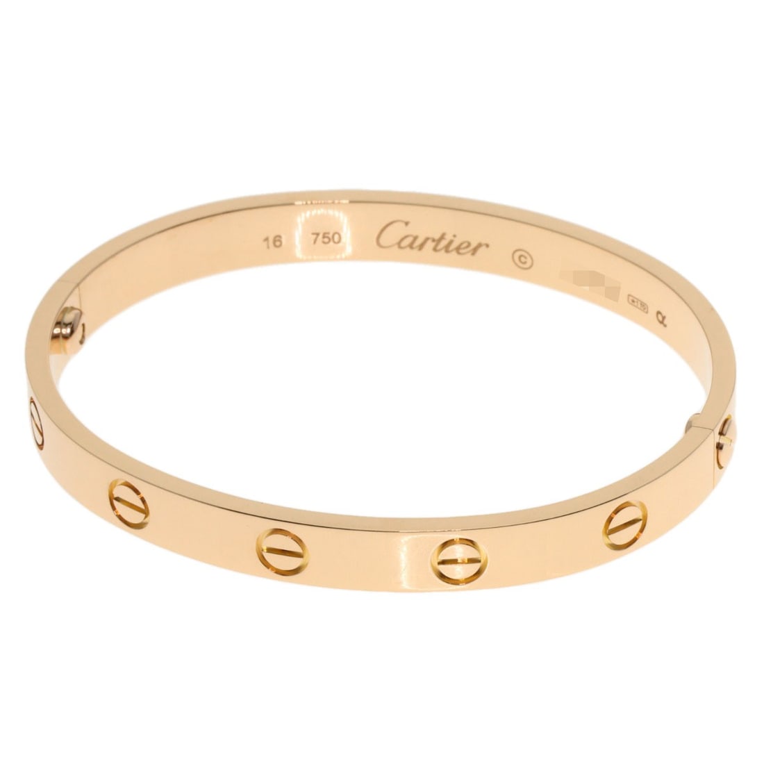 CARTIER LOVE Bracelet #16 K18 Pink Gold (1 of 9)
