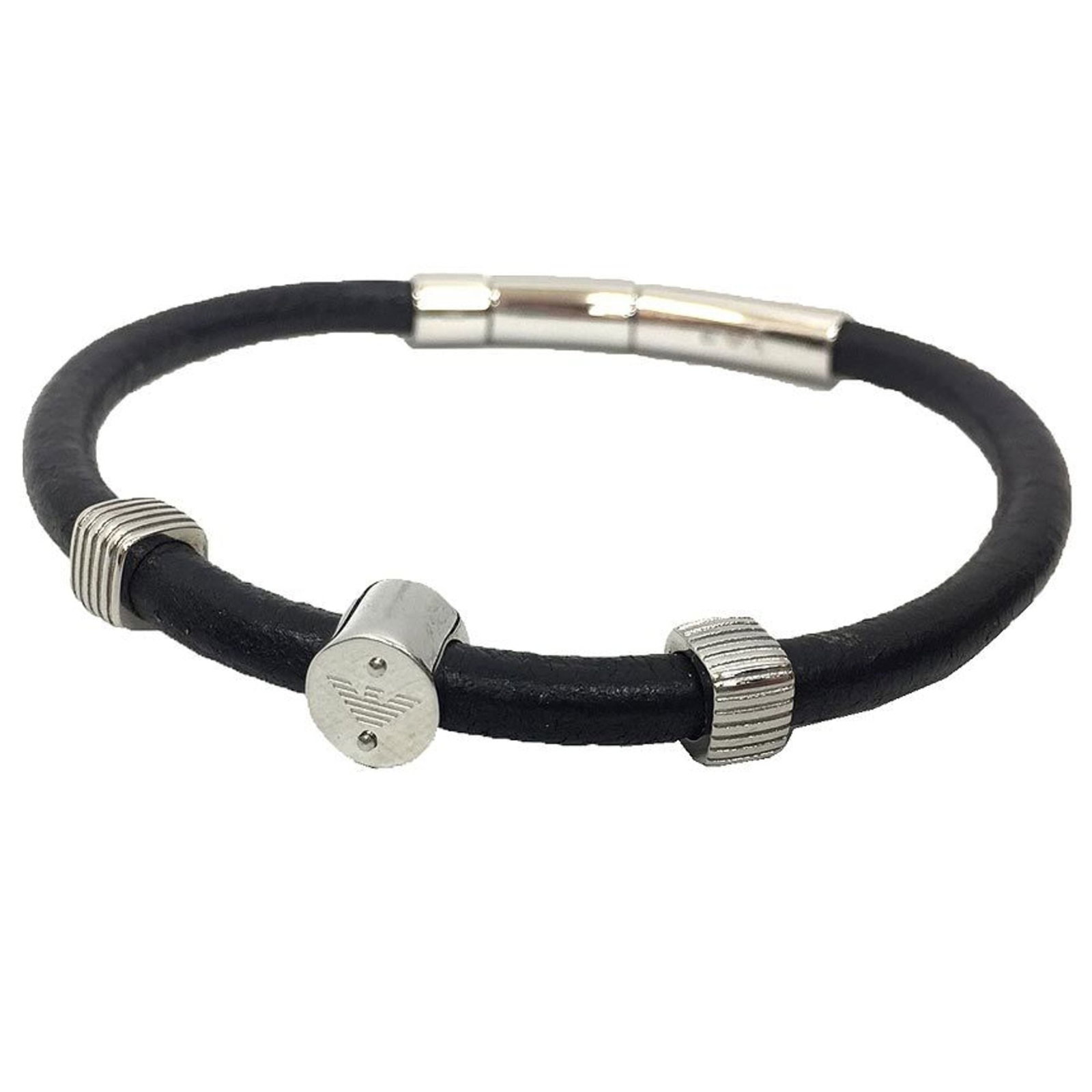 Emporio Armani Leather Charm Bracelet (1 of 3)