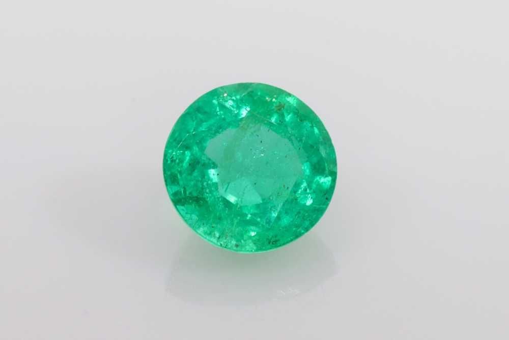 Loose Green Emerald Gemstone 1.25ct SI Round (1 of 1)