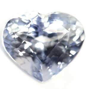 AGTL Loose Heart 1.56ct White EC Sapphire Gemstone: AGTL Loose Heart 1.56ct White EC Sapphire Gemstone This 1.56ct white EC sapphire gemstone features a faceted cut and measures 7.22mm in length by 6.1mm in width. It is certified by AGTL and has no