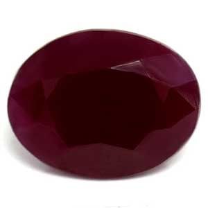 Loose Ruby Gemstone GIA Oval 3.36ct Red SI (1 of 1)