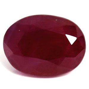 Loose Ruby Gemstone GIA Oval 2.48ct Red SI (1 of 1)