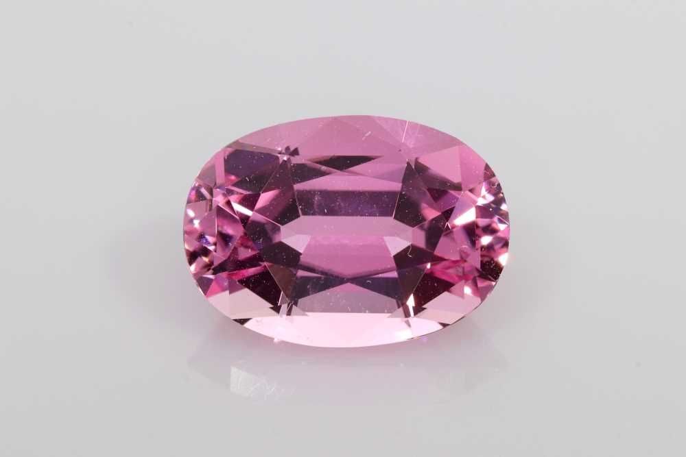 Loose Tourmaline Gemstone Oval 4.84ct Pink EC (1 of 1)