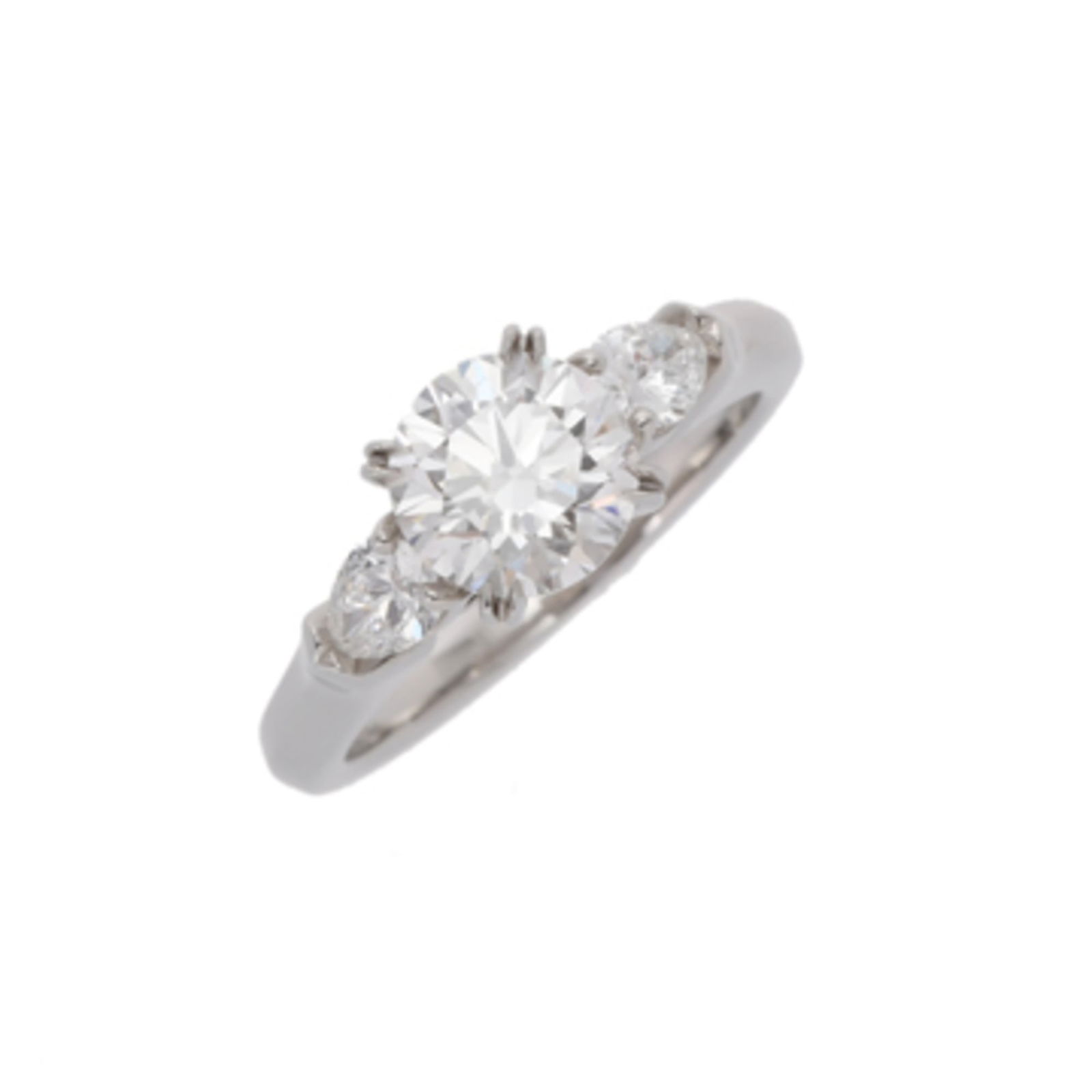 Harry Winston Platinum Band Ring: Harry Winston Platinum Band Ring This Harry Winston band ring is crafted from platinum, weighs 1.03ct, features VS2 clarity diamonds, and is suitable for women's US size 3.5, showing signs of light
