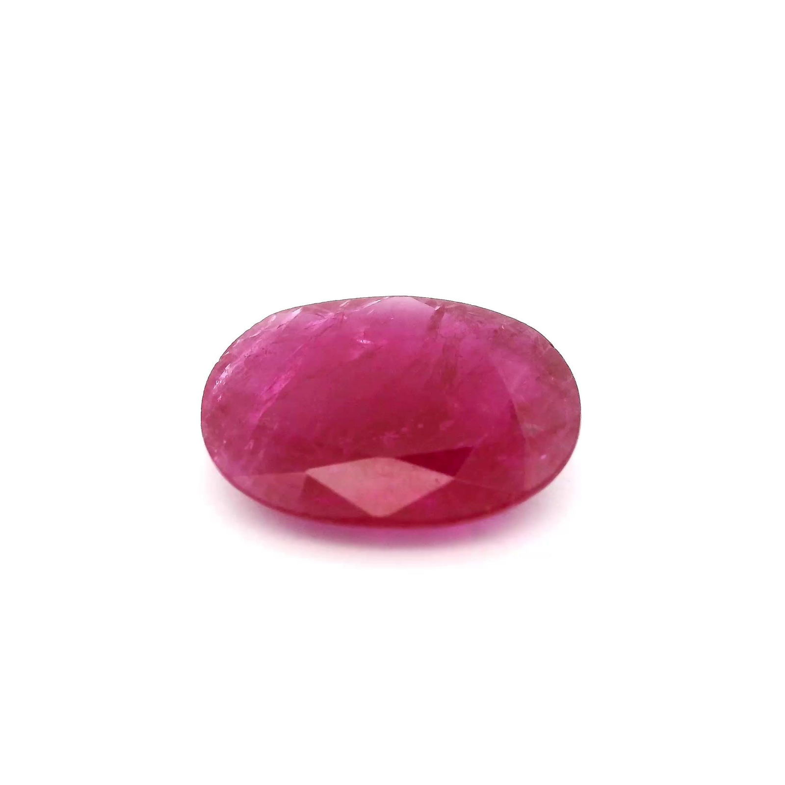 Loose Ruby Gemstone 3.77ct Red SI - Oval (1 of 1)