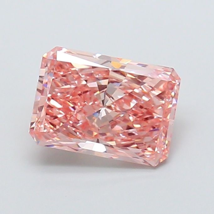 Loose Lab Diamond IGI Radiant 4.04ct Fancy Vivid Pink VS1: Loose Lab Diamond IGI Radiant 4.04ct Fancy Vivid Pink VS1 Loose lab-created diamond, IGI certified, weighs 4.04ct, colored fancy vivid pink, with VS1 clarity and very good polish and symmetry. Item