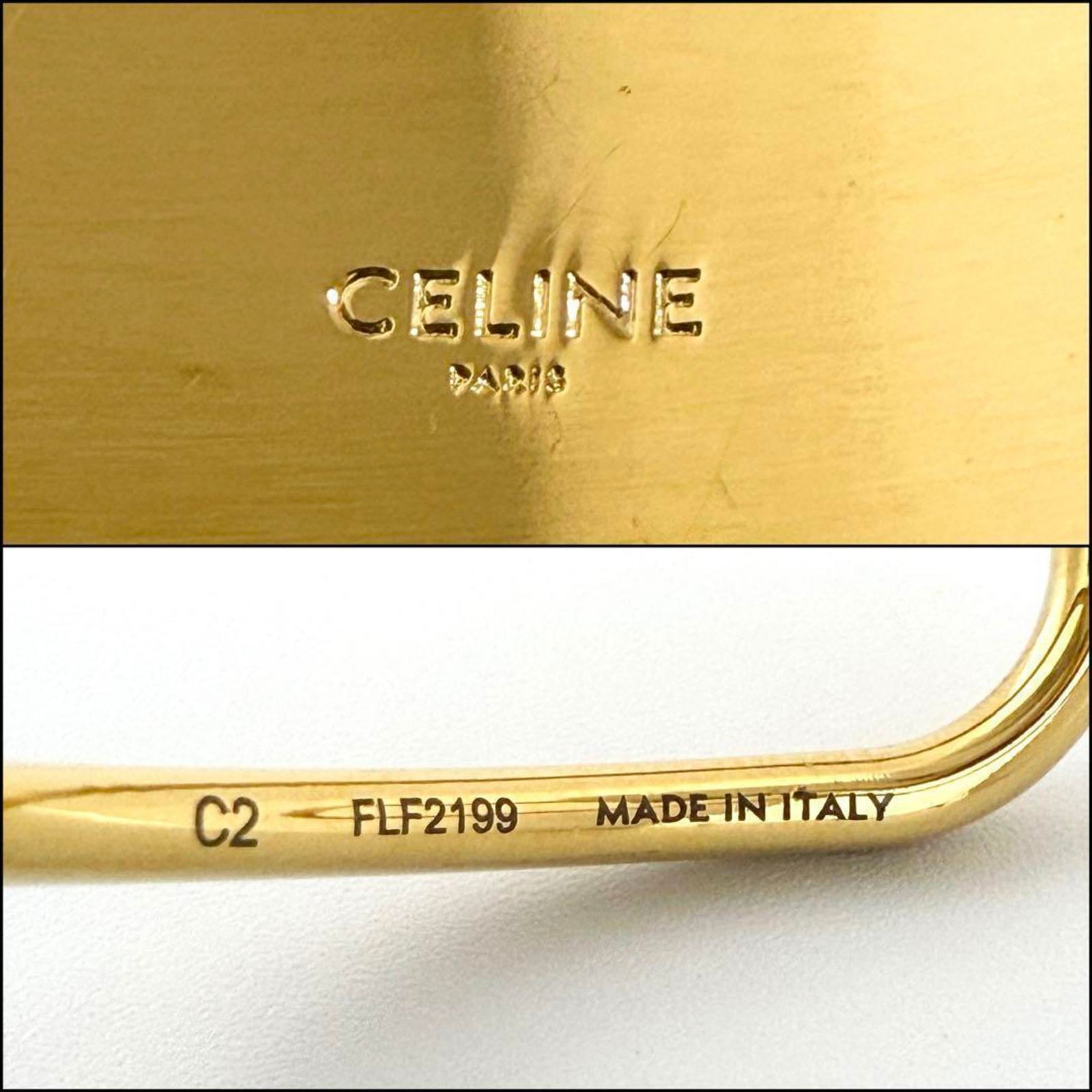 Celine Metal Bangle - 8