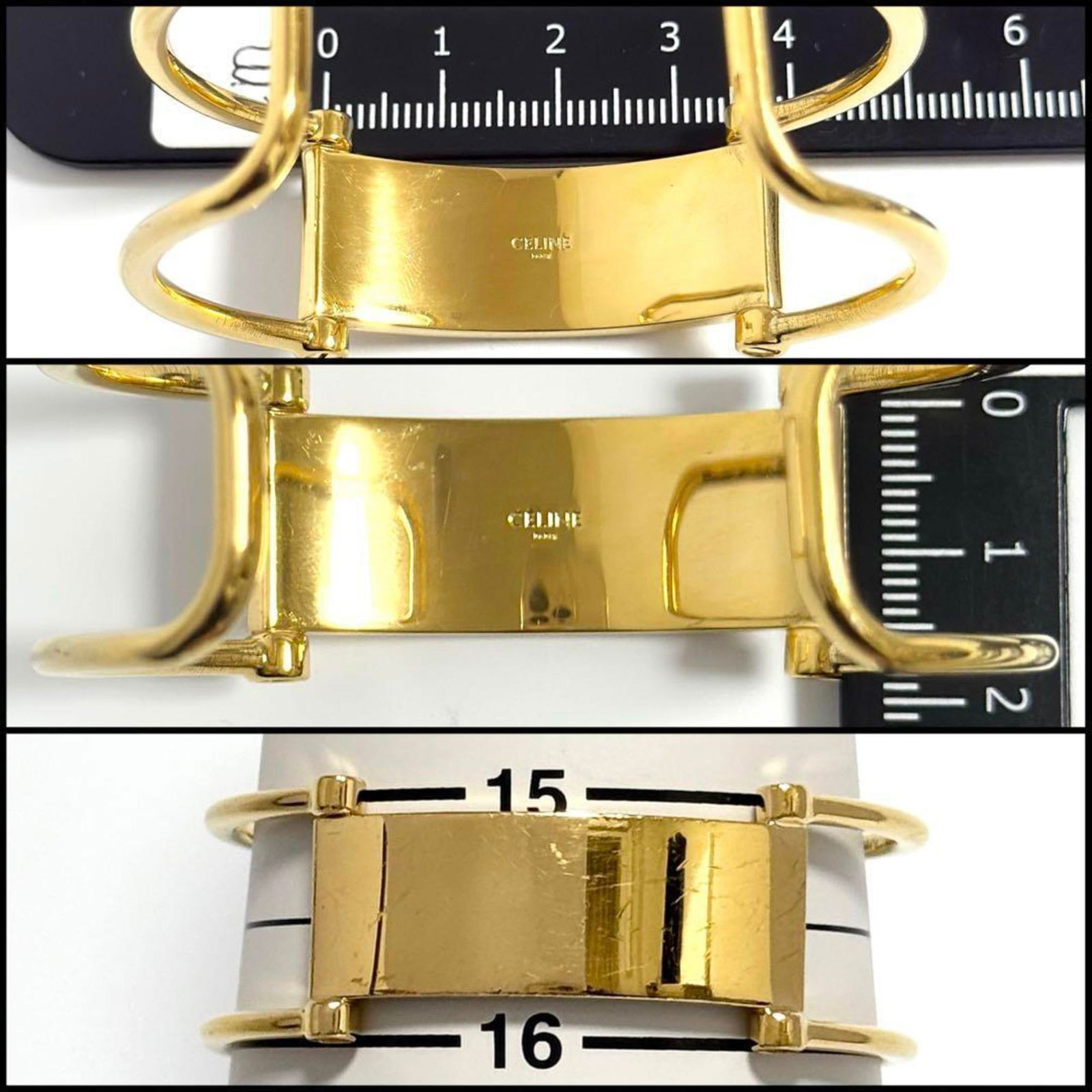 Celine Metal Bangle - 9