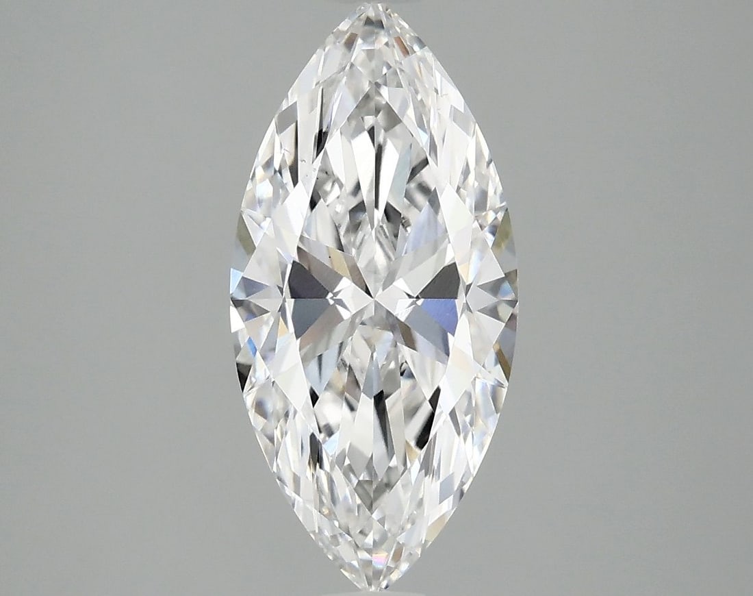 Loose Lab Diamond 1.98ct E VS1 - IGI Marquise: Loose Lab Diamond 1.98ct E VS1 - IGI Marquise Loose Lab Diamond weighing 1.98 carats, E color, and VS1 clarity, certified by IGI; it features excellent polish and symmetry. Item Specifics: Source: