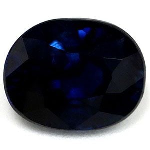 Loose Blue Oval Sapphire Gemstone 1.02ct SI: Loose Blue Oval Sapphire Gemstone 1.02ct SI Loose blue oval sapphire gemstone weighing 1.02 carats, faceted, SI clarity, untreated with a deep blue shade, measuring 6.4mm x 5.06mm; no certification