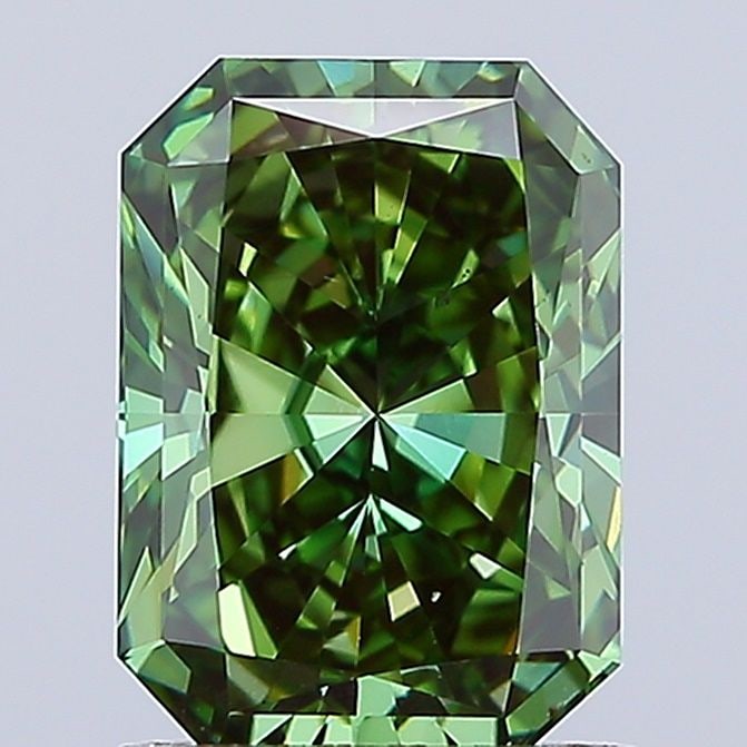 Loose Lab Diamond 1.51ct Fancy Vivid Green VS1: Loose Lab Diamond 1.51ct Fancy Vivid Green VS1 Loose lab-grown diamond weighing 1.51 ct with fancy vivid green color and VS1 clarity; measures 7.89L x 5.65W x 4.02H and certified by IGI. Item