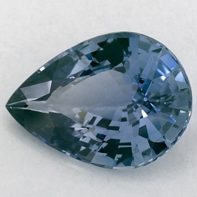 Loose Sapphire Gemstone 2.36ct Blue Pear: Loose Sapphire Gemstone 2.36ct Blue Pear Loose blue sapphire gemstone weighing 2.36ct, faceted with SI clarity, heated treatment, and measures 10.58L x 7.53W; certification not provided. Item