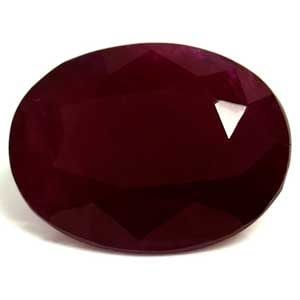 Loose Ruby Gemstone GIA Oval 2.68ct Red SI (1 of 1)