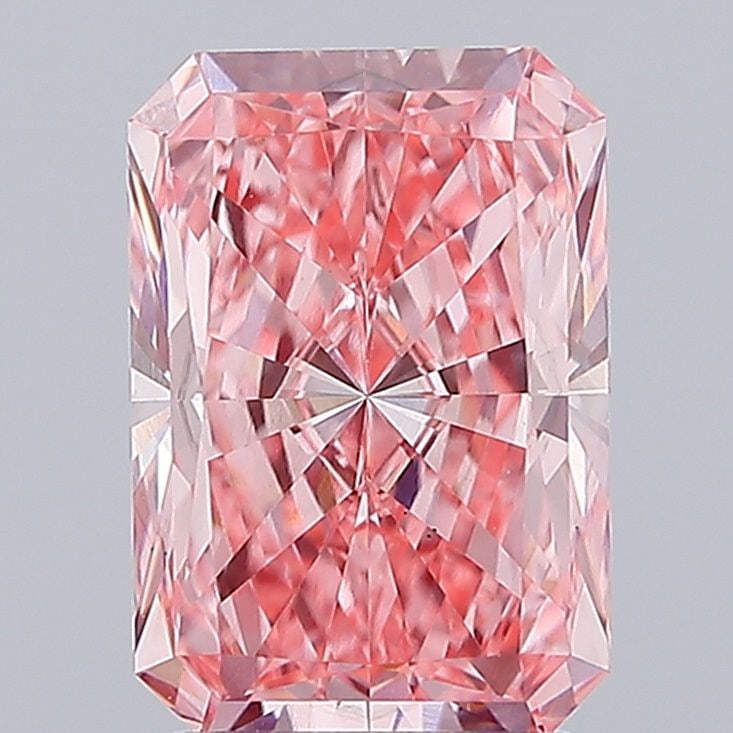 Loose Lab Diamond IGI Radiant 3.04ct Fancy Vivid Pink VS1: Loose Lab Diamond IGI Radiant 3.04ct Fancy Vivid Pink VS1 Loose Lab Diamond, 3.04ct, Fancy Vivid Pink, VS1 clarity, certified by IGI, measurements 10.26L x 7.04W x 4.77H. Item Specifics: Source:
