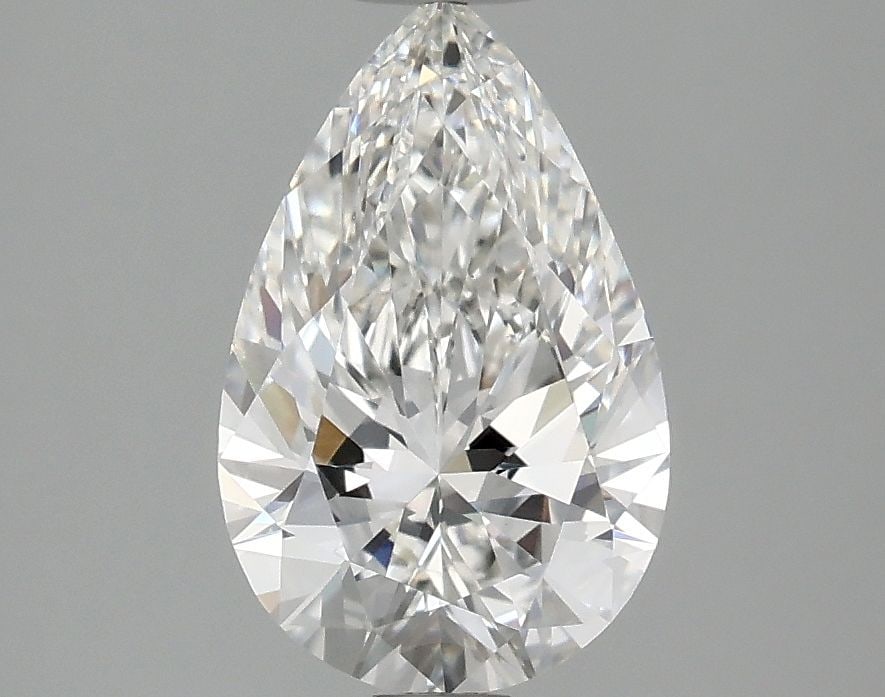 Loose IGI Pear 1.59ct E VVS2 Lab Diamond: Loose IGI Pear 1.59ct E VVS2 Lab Diamond Loose IGI pear-shaped lab-grown diamond weighing 1.59ct, color E, clarity VVS2, with excellent polish and symmetry, certified by IGI. Item Specifics: Source: