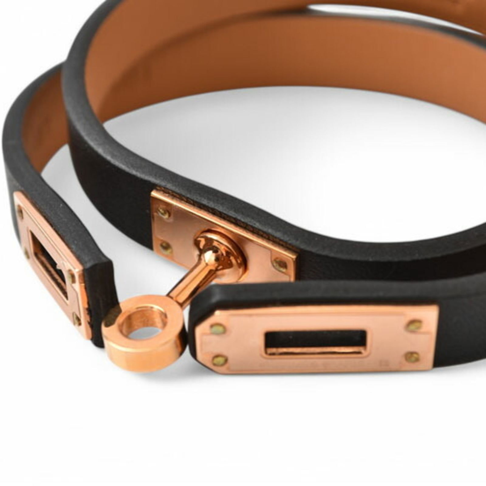 Leather Hermes Bangle - 6