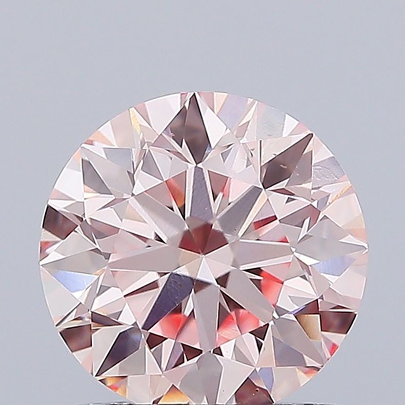 Loose Lab Diamond IGI Round 1.45ct Fancy Intense Pink VS1: Loose Lab Diamond IGI Round 1.45ct Fancy Intense Pink VS1 This loose lab-grown diamond is a round cut, weighing 1.45ct, with a fancy intense pink color and clarity VS1, certified by IGI. Item