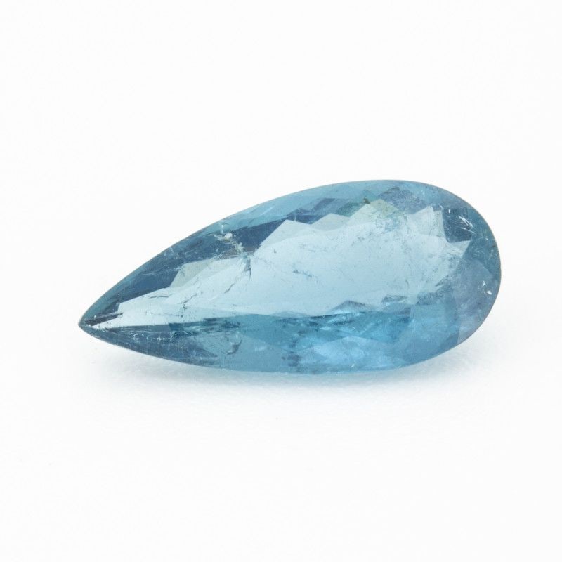 Loose Tourmaline Gemstone Pear 1.85ct Blue SI: Loose Tourmaline Gemstone Pear 1.85ct Blue SI Loose blue tourmaline gemstone weighing 1.85 ct with a faceted cut and SI clarity, untreated, with measurements of 13.3L x 6.2W. Item Specifics: Type: