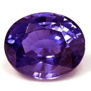 Loose Sapphire Gemstone 1.17ct Purple SI - Oval: Loose Sapphire Gemstone 1.17ct Purple SI - Oval Loose purple sapphire gemstone weighing 1.17 ct with a faceted cut and SI clarity, untreated, with vivid purple color and measurements of 6.7L x 5.54W.