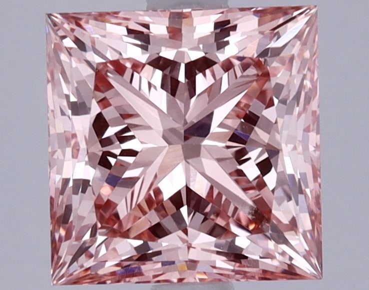 Loose Lab Diamond 2.58ct IGI Princess Fancy Intense Pink VS1: Loose Lab Diamond 2.58ct IGI Princess Fancy Intense Pink VS1 Loose Lab Diamond weighing 2.58ct, Fancy Intense Pink color, VS1 clarity, with excellent polish and symmetry. Item Specifics: Source: This