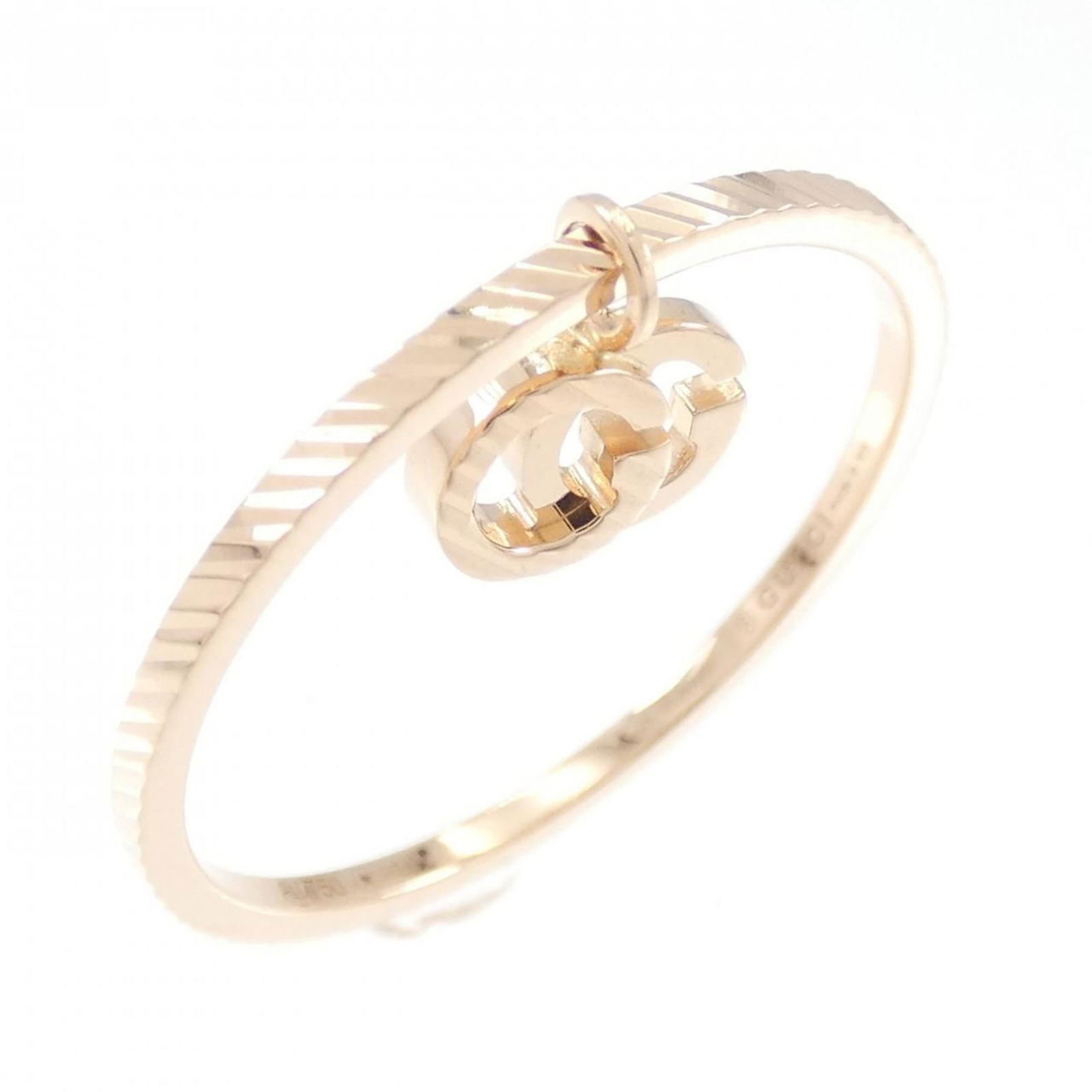 Gucci Pink Gold Band Ring (18K) (1 of 5)