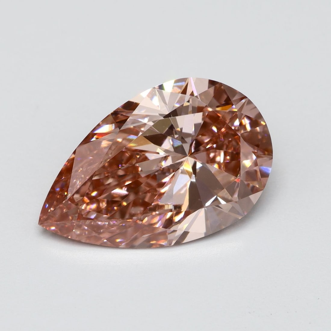 Loose Lab Diamond Pear 2.1ct Fancy Vivid Pink VS1: Loose Lab Diamond Pear 2.1ct Fancy Vivid Pink VS1 Loose lab-grown diamond weighing 2.1ct, fancy vivid pink color, clarity VS1, with good polish and symmetry (11.51L x 7.28W x 4.3H mm). Item Specifics: