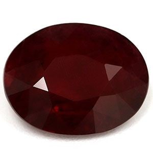 Loose Ruby Gemstone Oval 1.34ct Red SI: Loose Ruby Gemstone Oval 1.34ct Red SI Loose Ruby Gemstone, 1.34ct, oval cut, heated, in Pigeon Blood Red color with SI clarity; measurements are 7.88mm x 6.21mm. Item Specifics: Type: Ruby Carat: 1.3