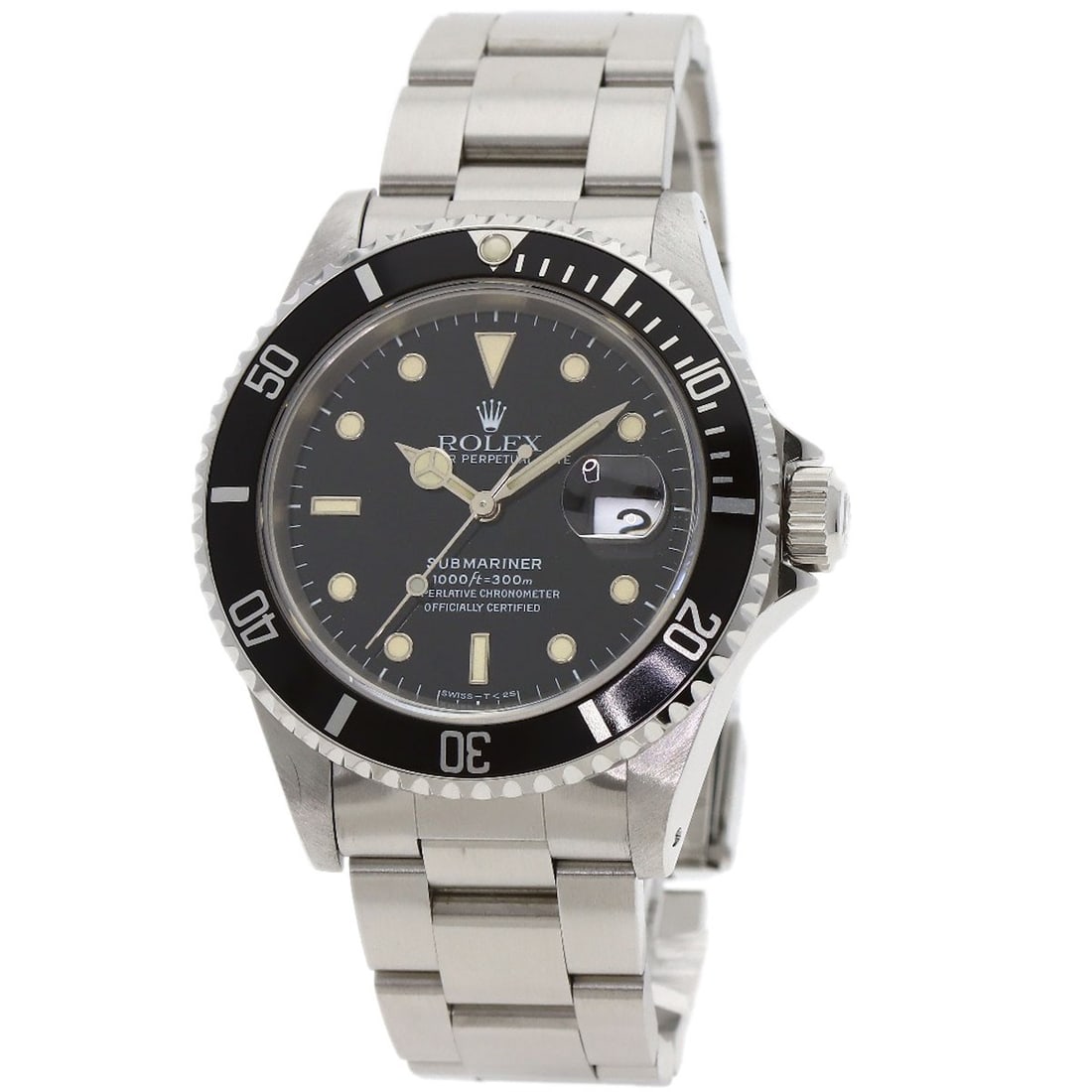 ROLEX Submariner Date Tritium 16610 Stainless Steel Watches: ROLEX Submariner Date Tritium 16610 Stainless Steel Watches A ROLEX Submariner Date wristwatch model 16610, made of stainless steel with analog display and mechanical automatic movement, originates fr