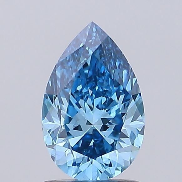 Loose Lab Diamond IGI Pear 1.52ct Fancy Vivid Blue VS1: Loose Lab Diamond IGI Pear 1.52ct Fancy Vivid Blue VS1 Loose lab-grown 1.52ct Fancy Vivid Blue diamond (VS1 clarity) certified by IGI, featuring very good polish and excellent symmetry, measuring