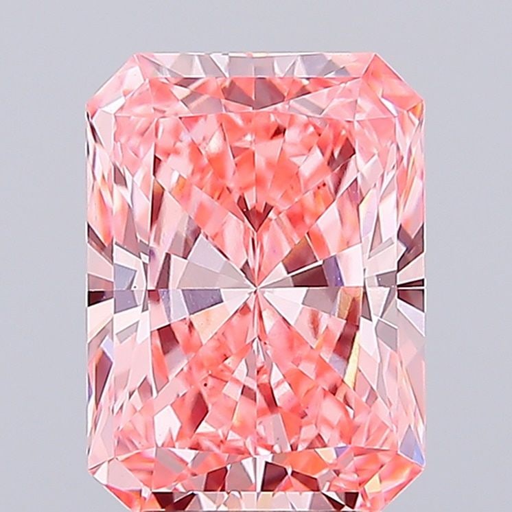 Loose Lab Diamond IGI Radiant 4.1ct Fancy Vivid Pink VS1: Loose Lab Diamond IGI Radiant 4.1ct Fancy Vivid Pink VS1 Loose lab-grown diamond, IGI certified, 4.1ct radiant cut, fancy vivid pink, VS1 clarity. Item Specifics: Source: This Is A Real Diamond
