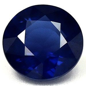 Loose Round 1.17ct Blue SI Sapphire Gemstone: Loose Round 1.17ct Blue SI Sapphire Gemstone Loose round sapphire gemstone weighing 1.17 carats with a deep blue color, SI clarity, heated treatment, faceted cut, measuring 6.28L x 6.25W mm. Item