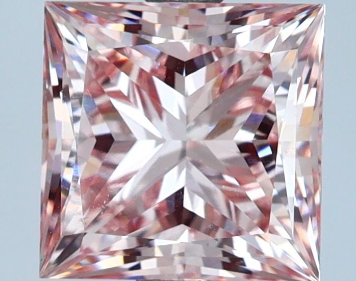 Loose Lab Diamond IGI Princess 2.56ct Fancy Intense Pink VS1: Loose Lab Diamond IGI Princess 2.56ct Fancy Intense Pink VS1 Loose Lab Diamond IGI Princess, 2.56ct, color Fancy Intense Pink, clarity VS1, with excellent polish and symmetry, certified by IGI. Item