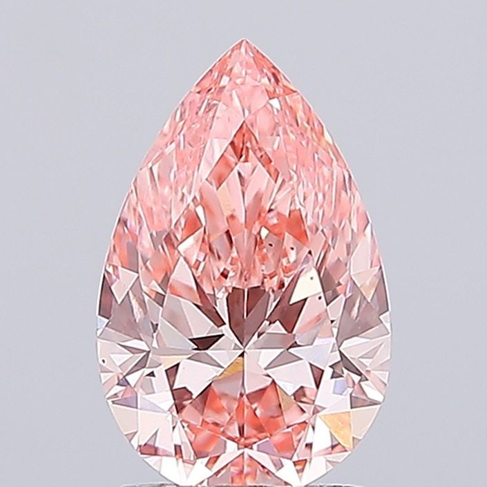 Loose Lab Diamond IGI Pear 1.98ct Fancy Vivid Pink VVS2: Loose Lab Diamond IGI Pear 1.98ct Fancy Vivid Pink VVS2 This loose lab-grown diamond is a 1.98 ct pear shape certified by IGI, featuring a Fancy Vivid Pink color and VVS2 clarity. Item Specifics: