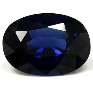 Loose Sapphire Gemstone 1.48ct Blue SI - Oval: Loose Sapphire Gemstone 1.48ct Blue SI - Oval Loose 1.48ct blue sapphire gemstone with a faceted cut, SI clarity, heated treatment, and deep blue shade; measures 8.0L x 5.91W mm, certification not