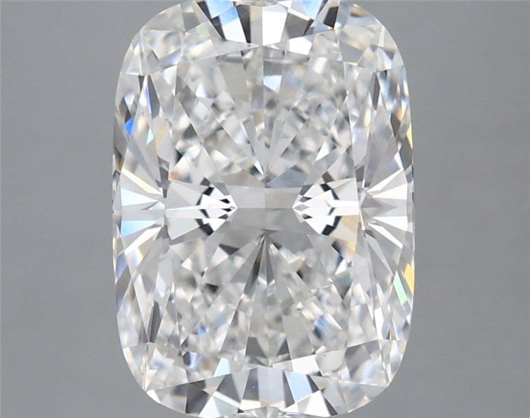 Loose Lab Diamond 3.97ct E VVS2 - IGI Cushion Modified: Loose Lab Diamond 3.97ct E VVS2 - IGI Cushion Modified Loose lab-grown diamond, 3.97ct, E color, VVS2 clarity, with excellent polish and symmetry, certified by IGI. Measurements are 11.54L x 8.18W x