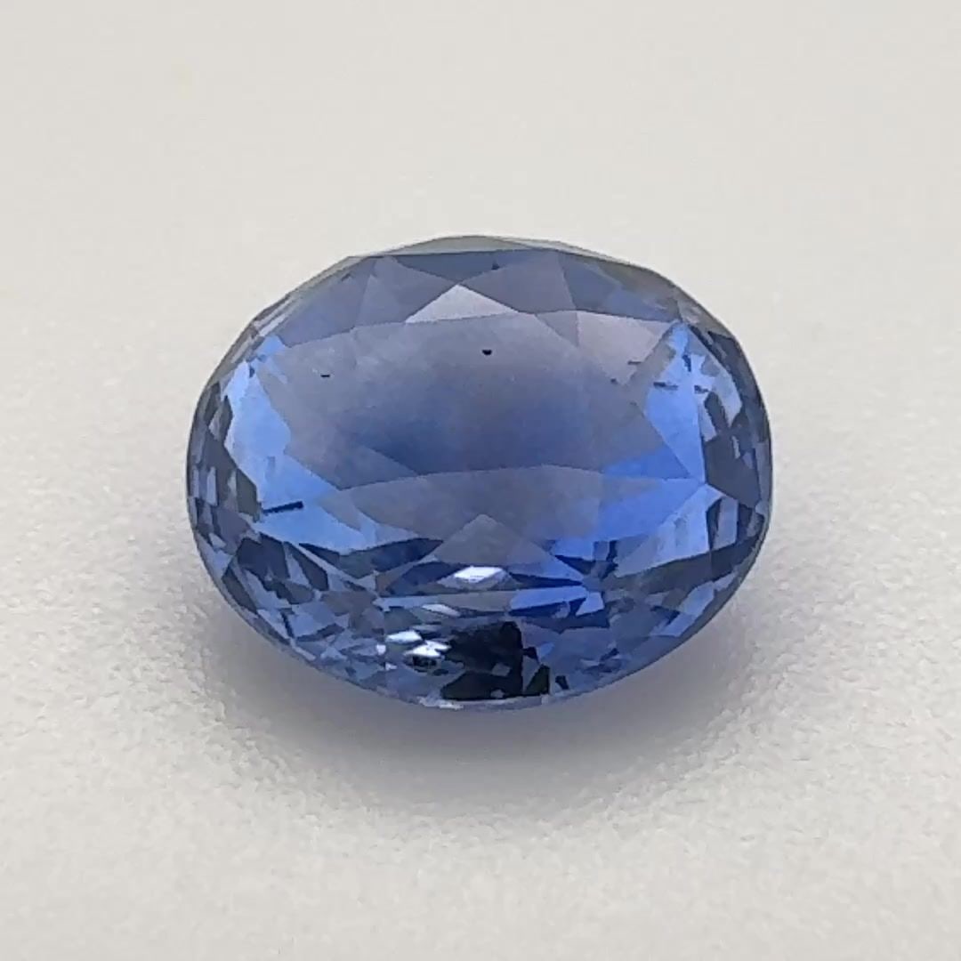 Loose Sapphire Gemstone Oval 2.035ct Blue SI (1 of 1)