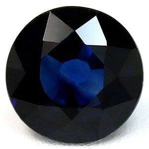 Loose Sapphire Gemstone 1.15ct Blue SI - Round (1 of 1)