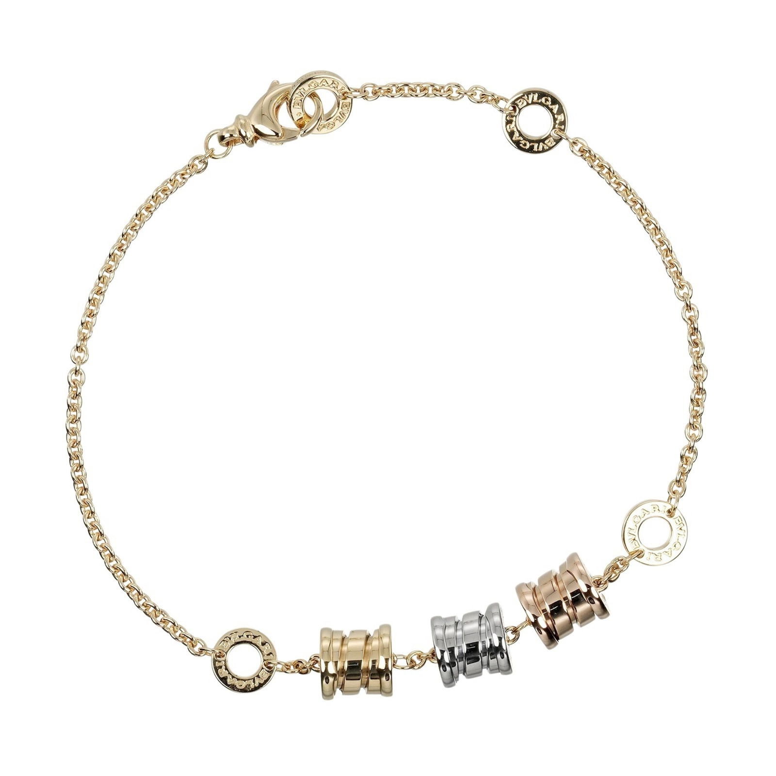 Bvlgari Charm Bracelet in Pink Gold (18K), White Gold (18K), Yellow Gold (18K) (1 of 9)
