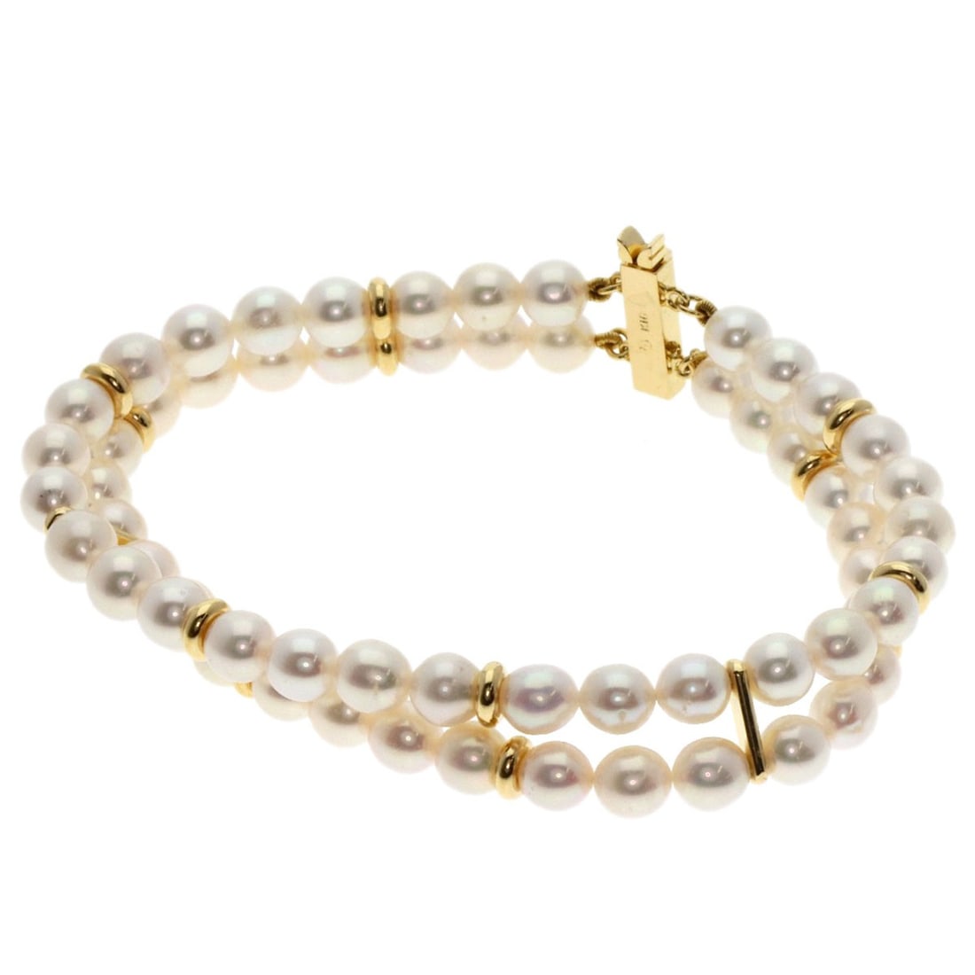 K18 Yellow Gold TASAKI Pearl 2 Series Bracelet (1 of 6)