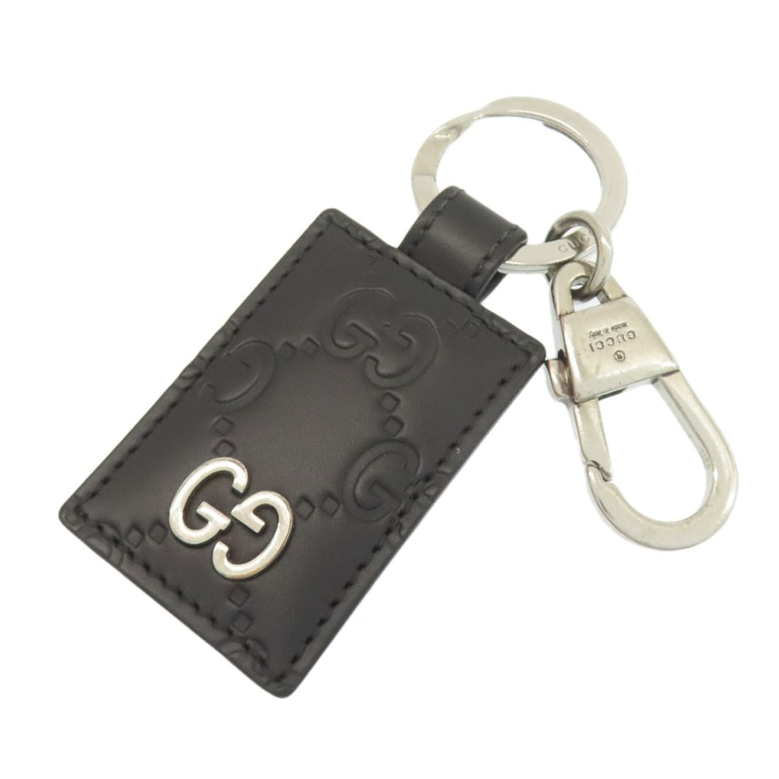 GUCCI Leather GG Signature Guccissima Key Ring (1 of 7)