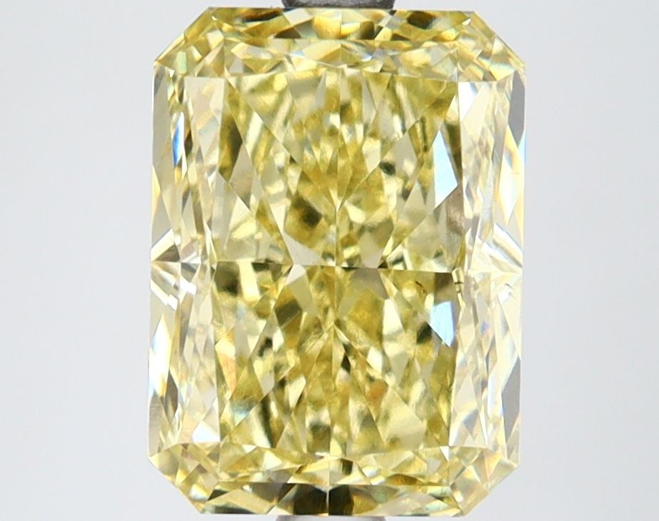 Loose Lab Diamond 3.22ct Radiant Fancy Intense Yellow VS2: Loose Lab Diamond 3.22ct Radiant Fancy Intense Yellow VS2 Loose lab-grown diamond weighs 3.22ct, has a fancy intense yellow color with VS2 clarity, GD polish and symmetry, and is certified by IGI. 