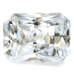 Loose Sapphire Gemstone Emerald 1.54ct White SI (1 of 1)