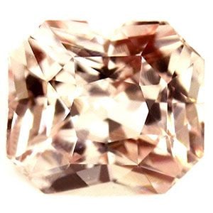 Loose Sapphire Gemstone 1.09ct Peach EC: Loose Sapphire Gemstone 1.09ct Peach EC This loose 1.09ct Peach Sapphire gemstone, which is faceted and untreated, measures 6.04mm x 5.36mm with no certification. It is categorized under the color