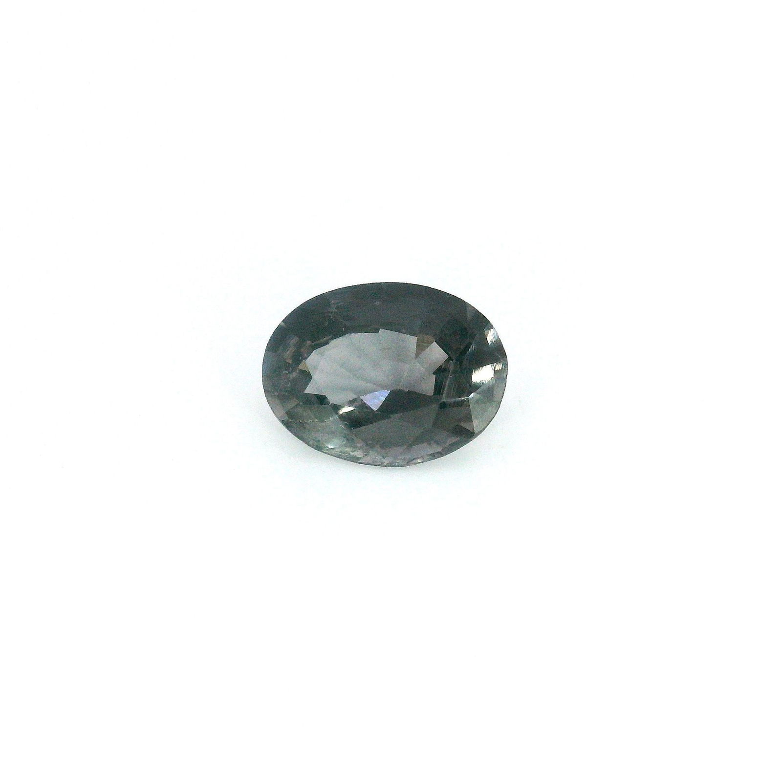 Loose Spinel Gemstone GSI Oval 1.22ct Gray EC (1 of 1)