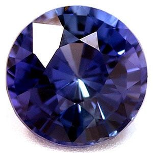 Loose Sapphire Gemstone 1.31ct Blue Round: Loose Sapphire Gemstone 1.31ct Blue Round Loose Sapphire Gemstone weighing 1.31 ct, faceted round cut in vivid blue color with SI clarity and no treatment, measuring 6.37L x 6.31W mm. Item