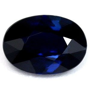 Loose Blue Oval Sapphire Gemstone 1.02ct SI (1 of 1)