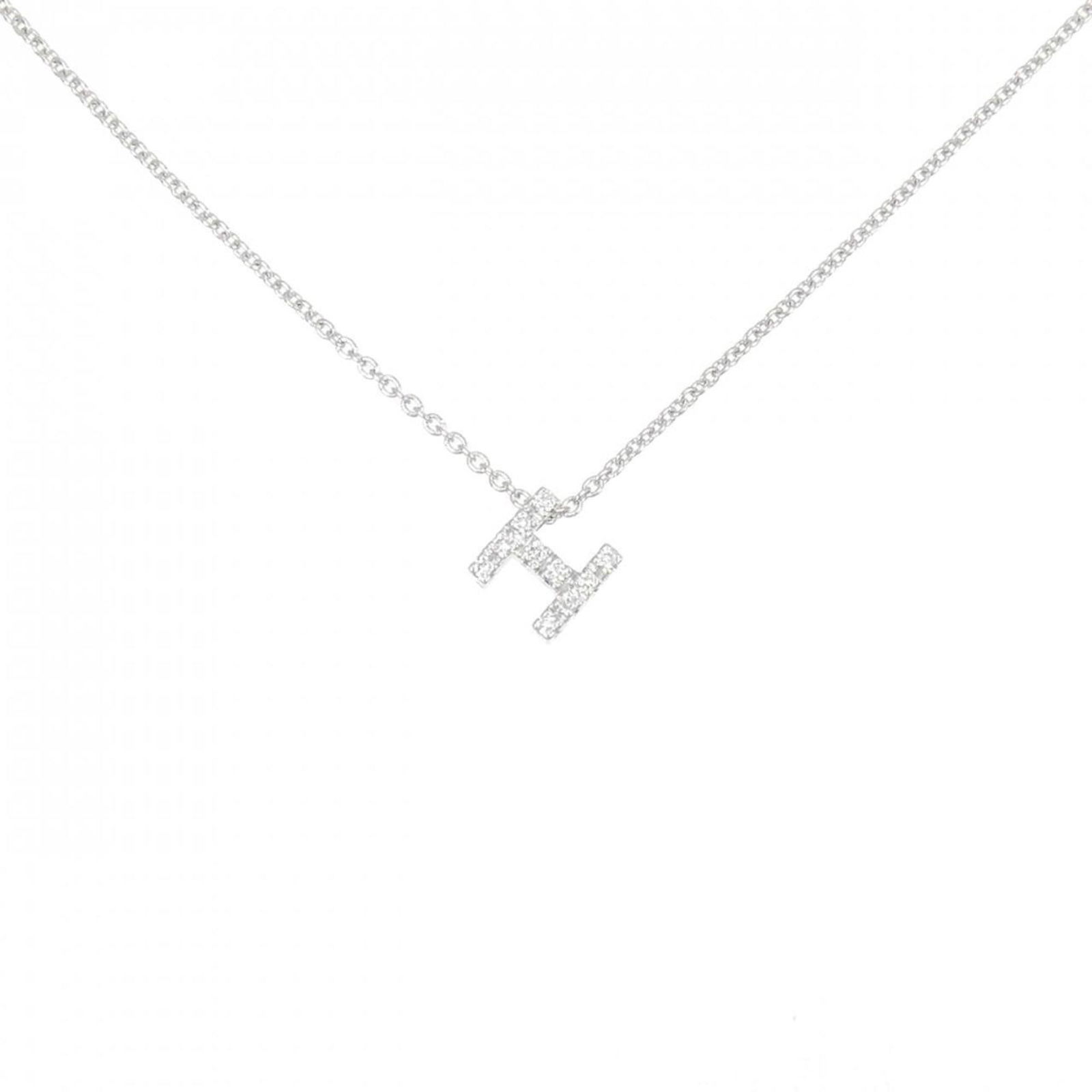 18K White Gold Ponte Vecchio: 18K White Gold Ponte Vecchio 18K white gold necklace by Ponte Vecchio for women, with a diamond pendant, 38 cm in circumference, in very good used condition. Item Specifics: Brand: Ponte Vecchio Neckl