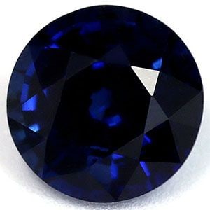 Loose Sapphire Gemstone Round 1.02ct Blue SI: Loose Sapphire Gemstone Round 1.02ct Blue SI This 1.02ct Loose Sapphire Gemstone is round cut, deep blue in color with SI clarity and no treatments, measuring 5.88L x 5.86W. Item Specifics: Type: