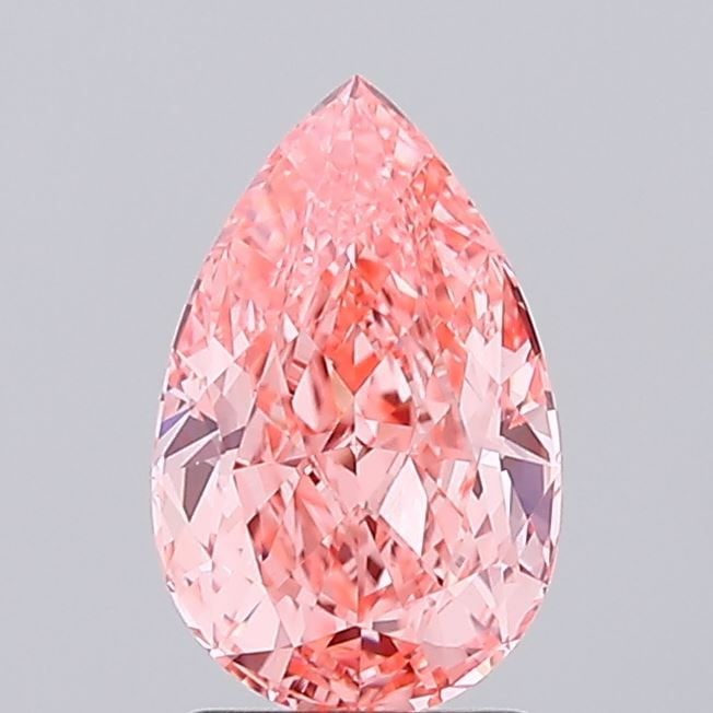 Loose Lab Diamond 2.04ct IGI Pear Fancy Vivid Pink VS1: Loose Lab Diamond 2.04ct IGI Pear Fancy Vivid Pink VS1 Loose lab-grown diamond weighing 2.04 carats, featuring a pear cut, fancy vivid pink color, VS1 clarity, and IGI certification. Item Specifics: S