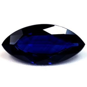 Loose Marquise 2.1ct Blue SI Sapphire Gemstone: Loose Marquise 2.1ct Blue SI Sapphire Gemstone Loose marquise sapphire gemstone weighing 2.1 carats, faceted cut, deep blue color, SI clarity, and no certification. Item Specifics: Type: Sapphire